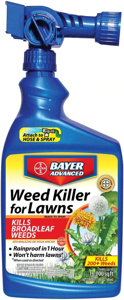 bayer advanced brand three way herbicide BioAdvanced Lawn Weed Killer South & North Lawn Ready to Spray 32 oz – lawnmowercornerUSA.com